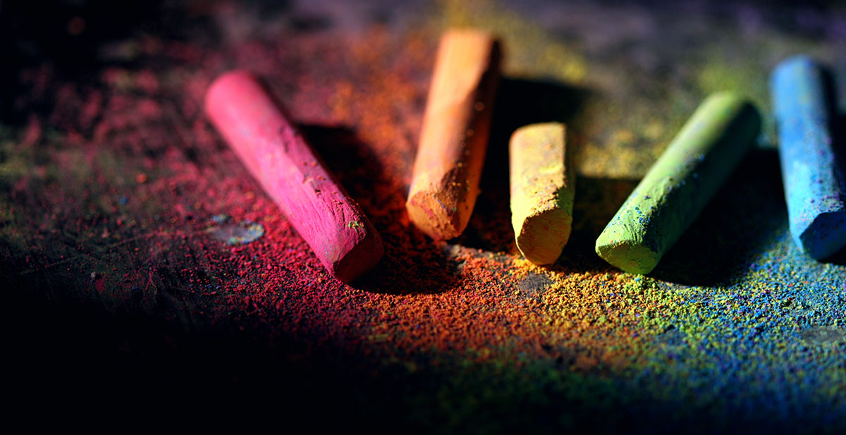 Colored chalk